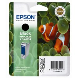 Epson Fish T026 Ink Cartridge, Black Single Pack, C13T02640110